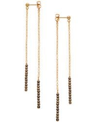 Heather Hawkins Jewelry - Front Back Extra Tiny Gemstone Duster Earrings - Lyst