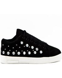 Rettrose - Bella Luxury Canvas Handmade Embellished Tennis Shoe - Lyst