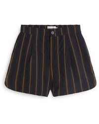 Thinking Mu - Seersucker Shorts Stripes Nar - Lyst