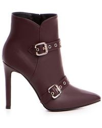 The 5Th Element - Roux Marsala Leather Ankle Boots - Lyst