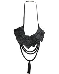 Metamorph - Oversize Genuine Leather Necklace - Lyst