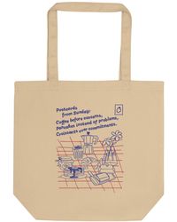 Anchor and Crew - Neutrals Neutral Gustatory Originals Postcards From Sunday Recycled Cotton Tote Bag - Lyst