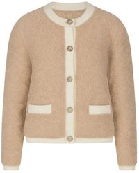 Nuvv Collection - Wool And Alpaca Blend Button-Front Cardigan – Warm And Lightweight Natural Fibres - Lyst