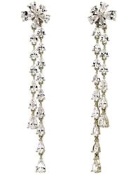 VicStoneNYC Fine Jewelry - Elegant Flower Dangle Earrings – Long Drop Jewelry For - Lyst