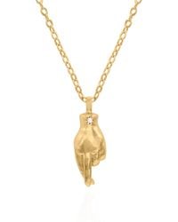 Luna Charles - Billie Fingers Crossed Necklace - Lyst