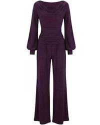 Atom Label - Indium Jumpsuit With Bell Sleeve - Lyst