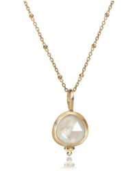 The Jewellery Store London - Moonstone 'You Are Loved' Necklace - Lyst