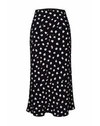 2KStyle - Leo Bias-Cut Viscose Midi Skirt - Lyst
