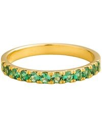 Juvetti - Salto Ring Set With Emerald - Lyst