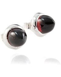 The Jewellery Store London - Istanbul Wine Garnet Studs - Lyst