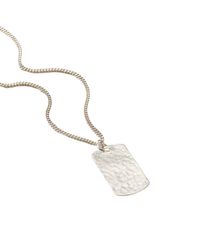 Posh Totty Designs - Sterling Textured Dog Tag Necklace - Lyst
