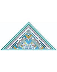 Jessie Zhao New York - Neutrals Double Sided Wool Silk Triangle Of Shapes Reconstruction - Lyst
