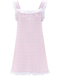 Love Letters X - Dolce Gingham Rosa Sleep Dress - Lyst