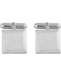 Edge Only - Bevelled Square Cufflinks Sterling - Lyst