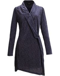 Smart and Joy - Draped Velvet Dress With Liberty Print - Lyst