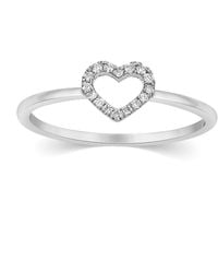 Artisan - 18K Diamond Open Heart Ring - Lyst