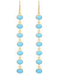 Opium Jewels - Seven Tier Oval Drops - Lyst
