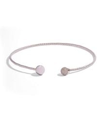 Ebru Jewelry - Woven Sterling Pave Sphere Choker Necklace - Lyst