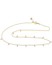 Artisan - 18k Yellow Gold Diamond Necklace Handmade Jewelry - Lyst