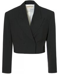 AGGI by HALEWSKI - Giorgia Neutral Blazer - Lyst