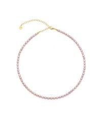 Seven Saints - Blush Freshwater Baroque Pearl Choker, Plated - Lyst