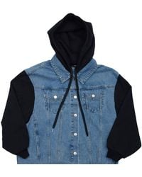 Circular Path - Combo Jean Jacket - Lyst