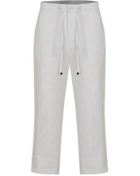 DAVID WEJ - Hugo Linen Drawstring Trouser - Lyst