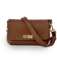 Apatchy London - The Maisie Mini Tan Leather Bag - Lyst