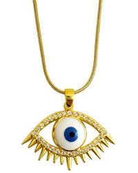 Maison De Gala - Evil Eye Pendant Necklace - Lyst