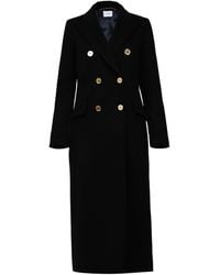 Nomi Fame - Meghan Pure Cashmere Double Breasted Maxi Coat - Lyst