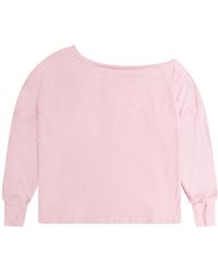 Cloud Haven - Off The Shoulder Relaxed Logo Tee - Lyst