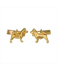 Simon Kemp Jewellers - Akita Cufflinks Eighteen Carat On Recycled Sterling - Lyst
