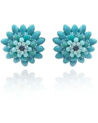 Michael Nash Jewelry - Jeanine Faceted Glass Bead Clip On Earring - Lyst