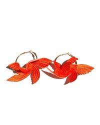 Nana Watanabe - Joy Little Bird Embroidery Earrings - Lyst