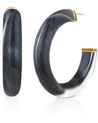 Gold & Honey - Medium Illusion Hoops - Lyst