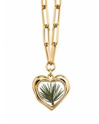 My Little Nature - Heart Shape Necklace For Her With Pine Neredless - Lyst