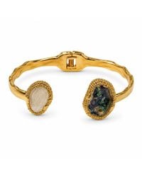 By Ozge - Celestial Galaxy Enamel Plated Statement Open Cuff Bracelet - Lyst
