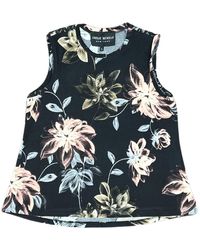 Lindsay Nicholas New York - Sleeveless Floral Jersey Shell - Lyst