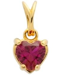 Belinda Jewelz - Ruby Heart Charm - Lyst