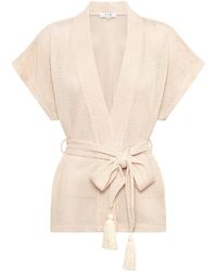 ARMS OF EVE - Neutrals Sardinia Wrap Top - Lyst
