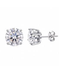 Sophelia - Round Solitaire Stud Earrings For - Lyst