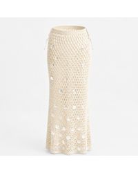 Women & Women - Off- Sequin-Embellished Knit Skirt - Lyst