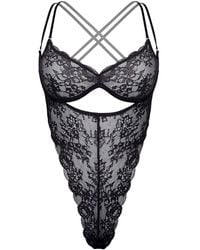 MONIQUE MORIN LINGERIE - Rush Ouvert Bodysuit - Lyst