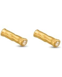 EVA REMENYI - Wand Diamond Earrings 14K - Lyst