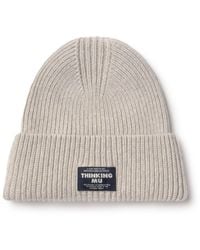Thinking Mu - Ecru Wool Amor Beanie - Lyst
