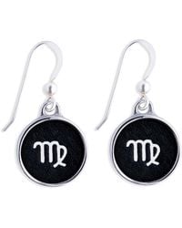 N'damus London - Zodiac Virgo Leather Earrings - Lyst