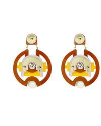 Gissa Bicalho - Handmade Acrylic Earring Hoops Tikal Candy - Lyst