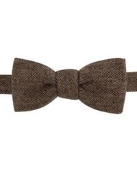 LE COLONEL - Bronze Herringbone Bow Tie - Lyst