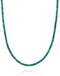Nellou Jewellery - Heishi Necklace Sterling - Lyst