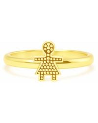 Unaloe - Sterling With Plated Girl Star Ring – Sweet, Symbolic, Adjustable - Lyst